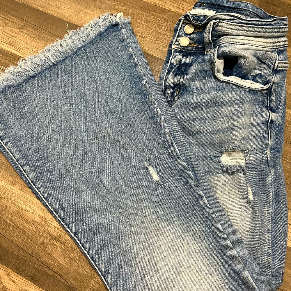 Kancan flared ripped jeans size 26.